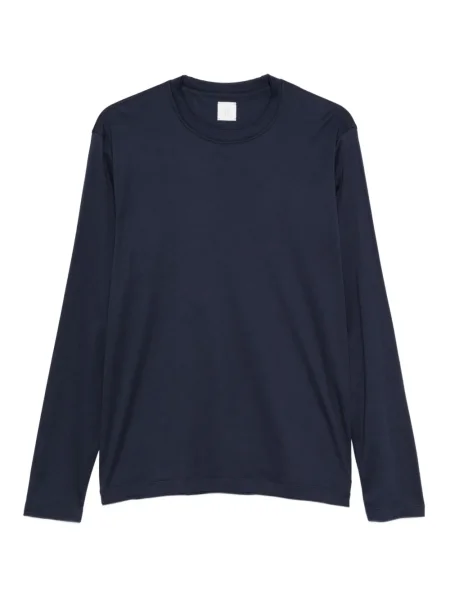 Lung tricou Eleventy cu decolteu rotund albastru