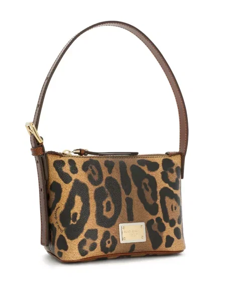 Geantă de mână Dolce & Gabbana cu imagine cu model leopard