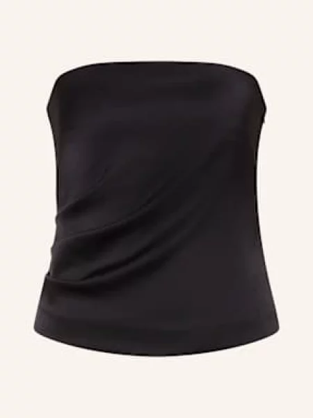 Top Luisa Cerano z odkrytymi ramionami czarny