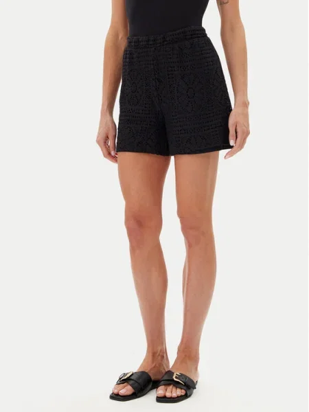 Pantaloni scurți Vila negru