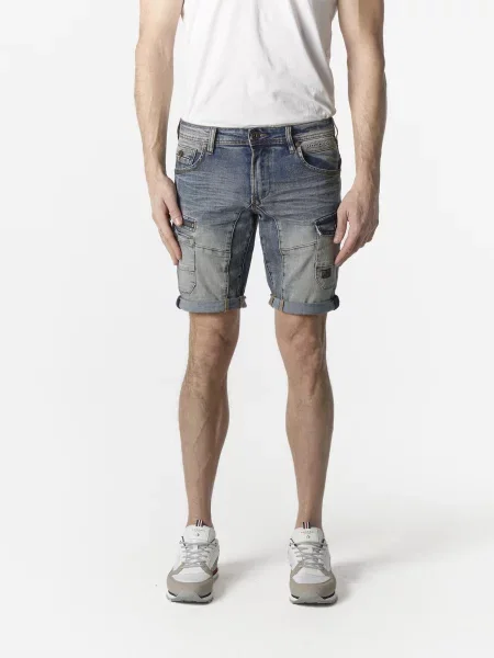 KOROSHI Pantaloni eleganți denim albastru