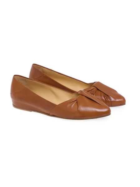 Balerinki Viola Ricci brązowe