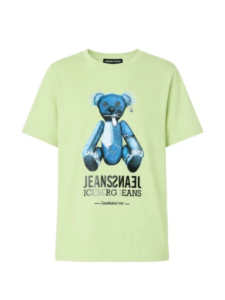 Ursuleț de pluș tricou Iceberg cu imagine verde