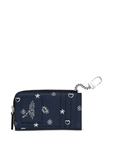 Portofel Marc Jacobs din piele albastru