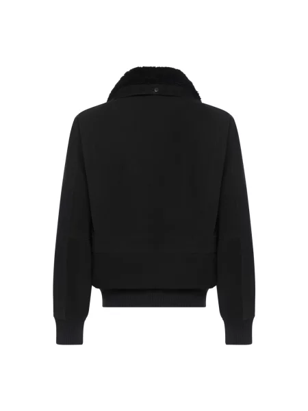 Kurtka bomber Franzese Collection wełniany czarny