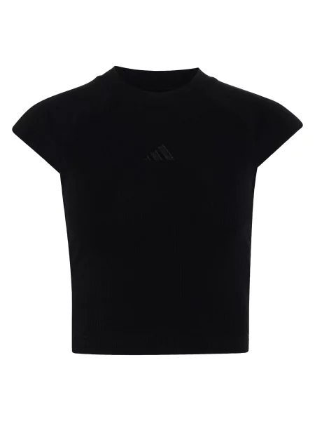 ADIDAS SPORTSWEAR Tricou funcțional ADIDAS KIT SMALL LOGO RIB' negru