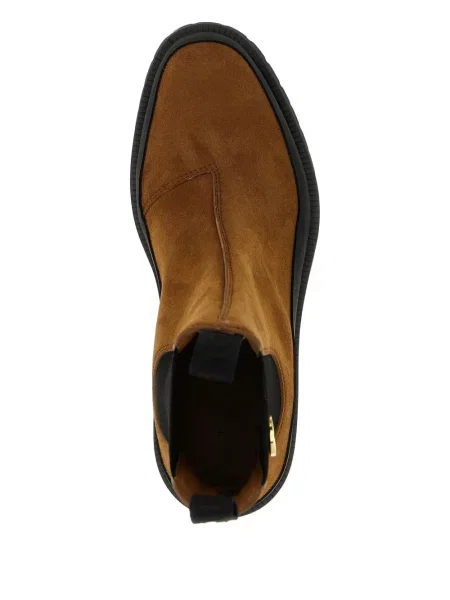 Botine chelsea Stella Mccartney din piele de căprioară maro