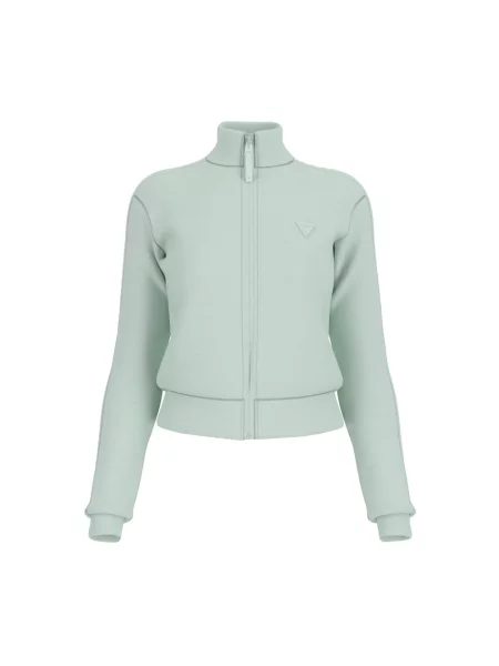 Guess bluza NEW ALLIE turkusowy gładka zielona