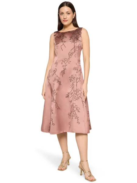 Vera Mont Rochie de cocktail roz pal negru