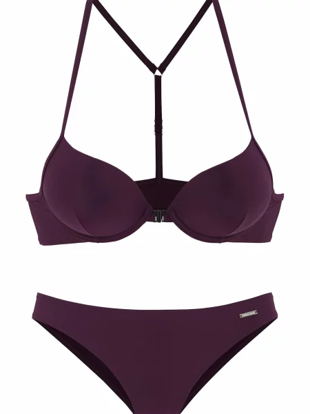 BRUNO BANANI Costum de baie două piese mov zmeură