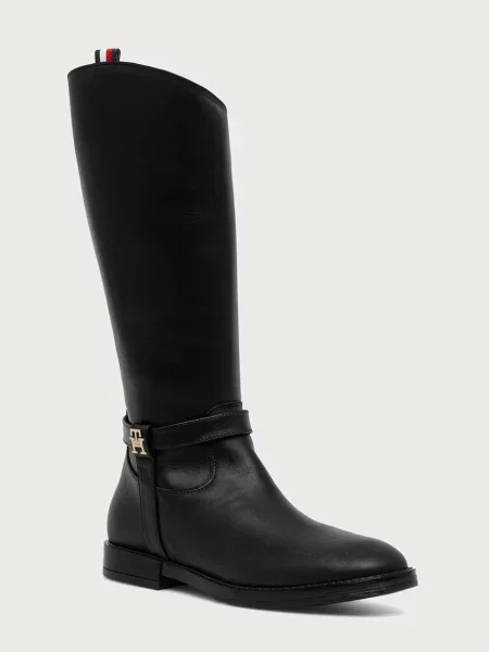 Tommy Hilfiger cizme pentru copii din piele negru