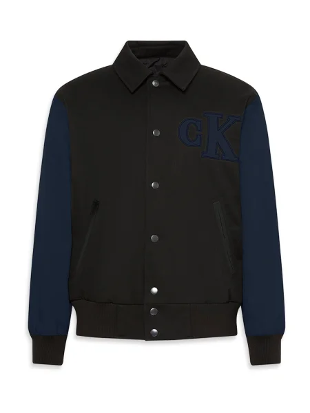 Calvin Klein Jeans Prechodná bunda tmavomodrá čierna