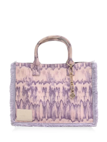 Geantă shopper Sandro cu legături violet