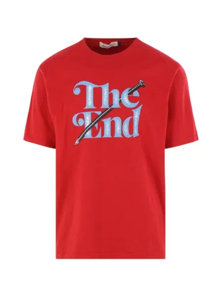 Tricou Undercover cu imagine scurt roșu