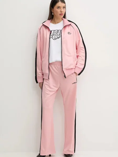 Tepláky Fiorucci Puffy Piping Track Trousers ružová