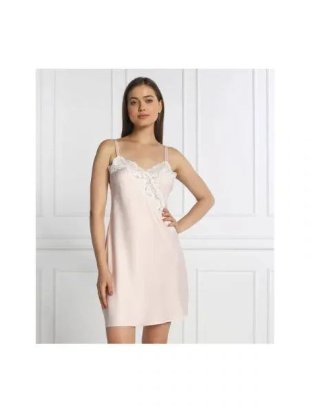 LAUREN RALPH LAUREN De satin halat | Relaxed fit roz