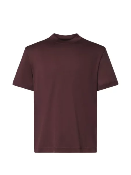 Scurt tricou Eleventy cu decolteu rotund roșu