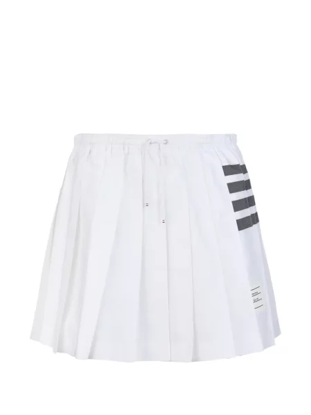 Fusta mini Thom Browne din țesătură twill cu cordon alb