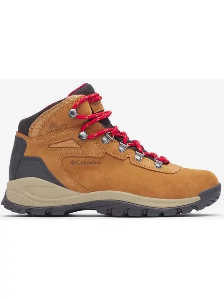 Buty trekkingowe Columbia Newton Ridge Plus Waterproof Amped brązowe 36 czerwone