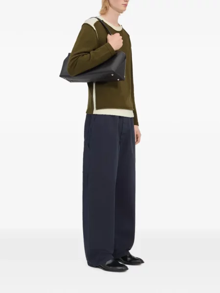 Pulover Mm6 Maison Margiela cu decolteu rotund verde