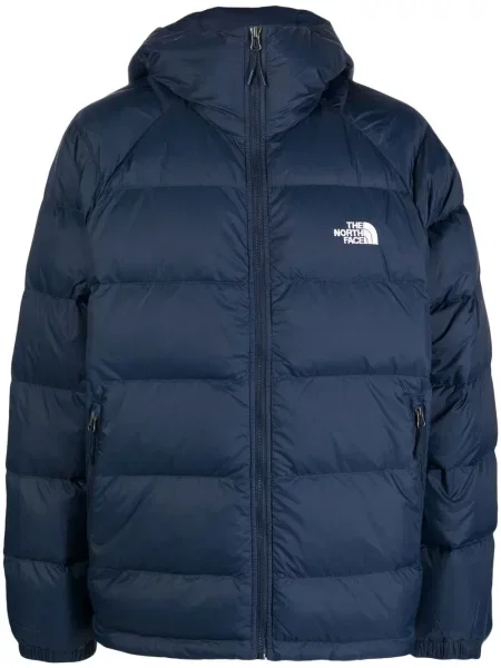 Geacă The North Face cu glugă albastru