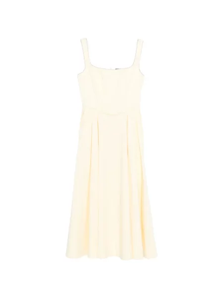 Костюм кристал миди рокля Maje до коляното жълто