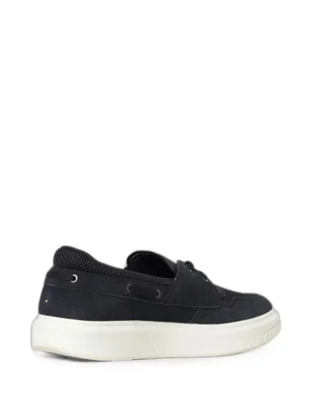 Tenisice Armani Exchange od brušene kože slip-on plava