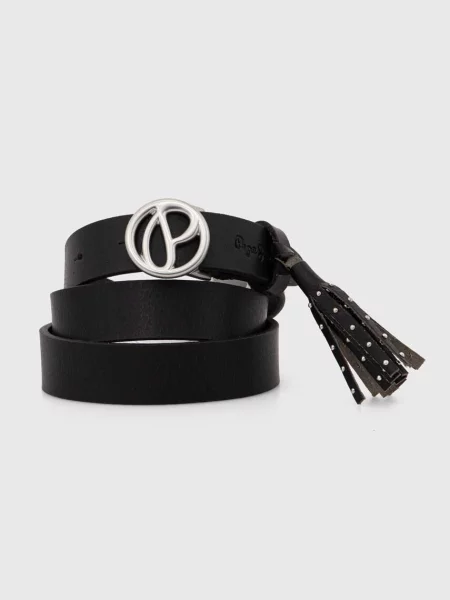 Кожен Pepe Jeans ATHENAS BELT дамски черно