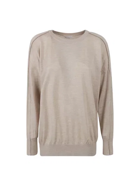 Sweter Brunello Cucinelli beżowy