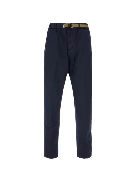 Cu centură pantaloni chino White Sand alb
