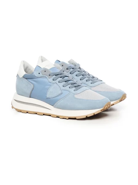 Philippe Model Buty Mężczyzna 41 EU Skóra Sneakersy z Wkładką Memory Foam niebieski