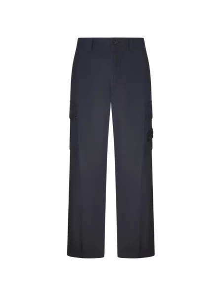 Pantaloni cargo Stone Island cu strasuri negru
