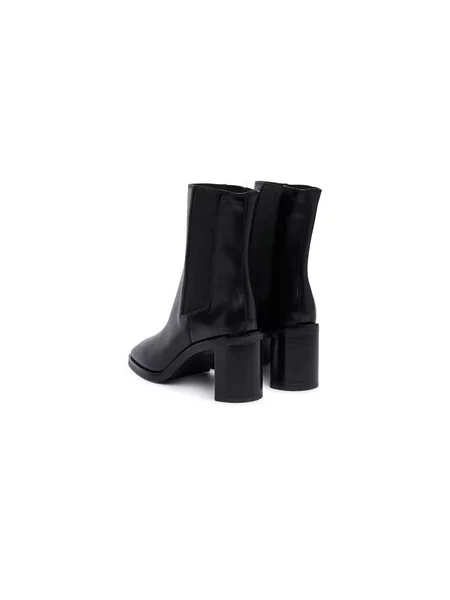 Členková obuv Calvin Klein Block Heel Chelsea Boot Lth čierna