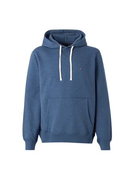 Bluza z kapturem Tommy Hilfiger z kapturem niebieska