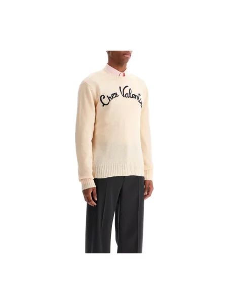Sweter Valentino Garavani wełniany żółty