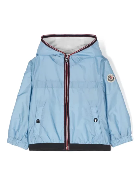 Kurtka dziecięca Moncler Enfant niebieska