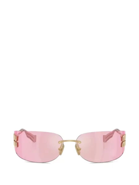 Ochelari de soare Miu Miu Eyewear cu autograf roz