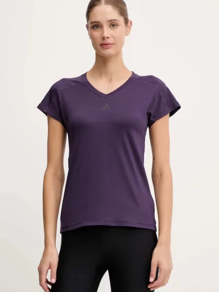 Adidas Performance edzős póló Aeroready Wourkout Essentials lila