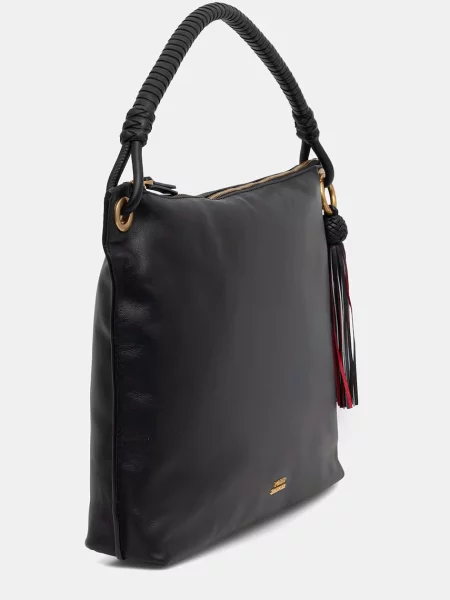 Geantă Tommy Hilfiger Th Statement Leather Bag negru