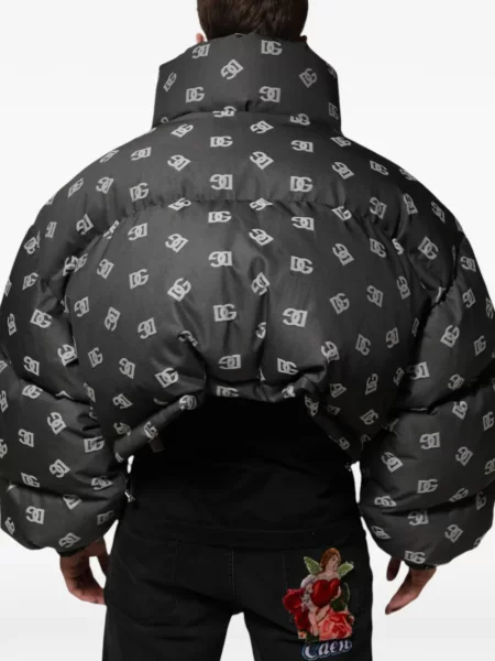 Geacă Dolce & Gabbana cu imagine negru