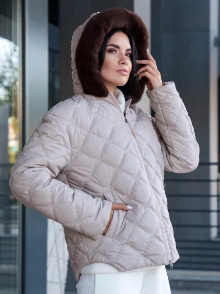 Jadone Fashion Зимова куртка Kurtka_Ember_bejevij Поліестер/нейлон бежевий