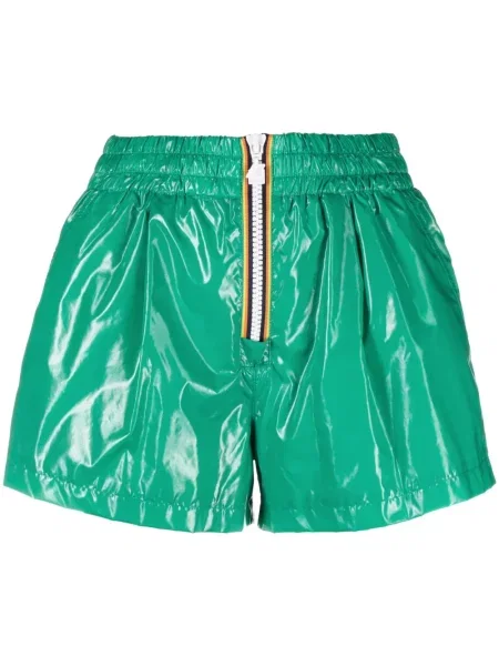 Szorty K-way R&d skórzane zielone