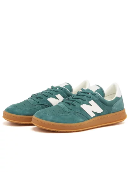 Sneakersy New Balance 500 zamszowe zielone