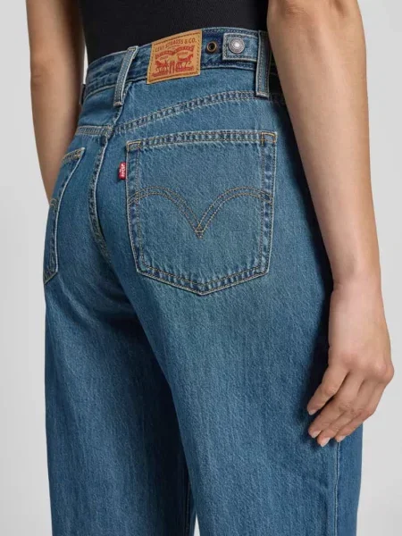 Jeansy z szeroką nogawką model ‘CINCH BAGGY’ Levi's niebieskie