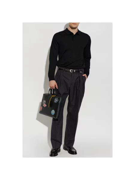 Sweter z golfem Paul Smith wełniany do golfa czarny