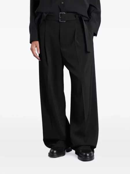 Cu centură pantaloni Emporio Armani negru