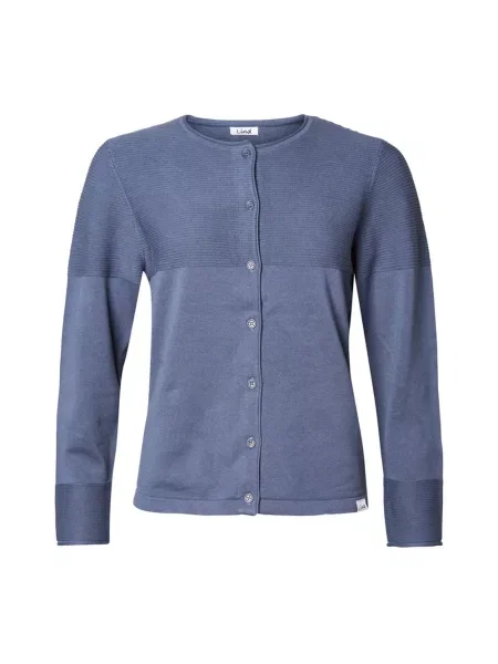 Kardigan Lind z perełkami niebieski
