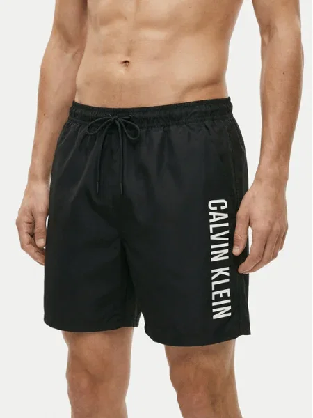 Calvin Klein Swimwear Úszónadrág Fekete fehér