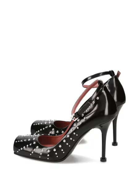 Pantofi cu toc Premiata cu tepi negru