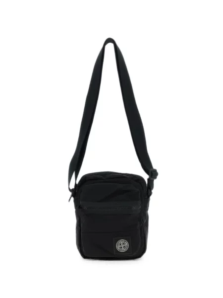 Geantă crossbody Stone Island cu strasuri negru